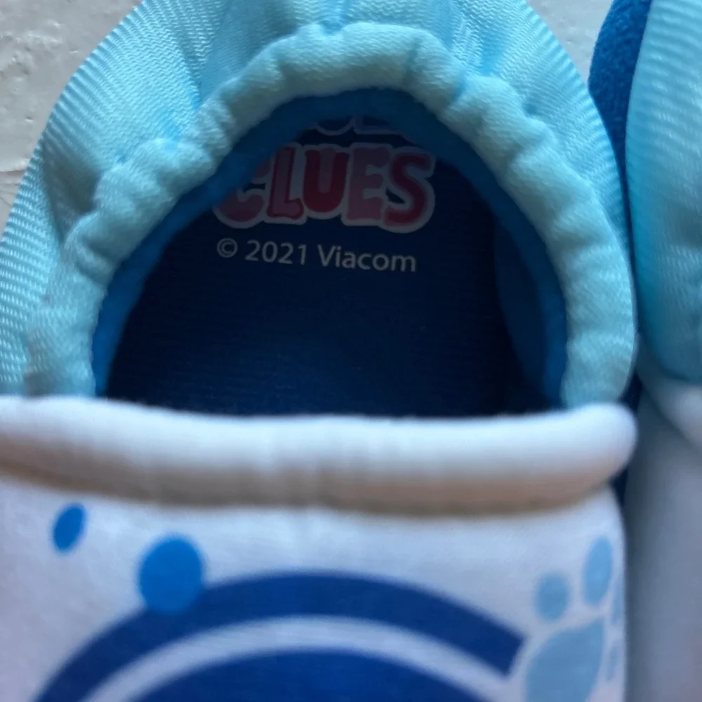Bluey Slippers‎ Toddler Kids Size 8 Blue Dog Paw Print House Shoes 2021